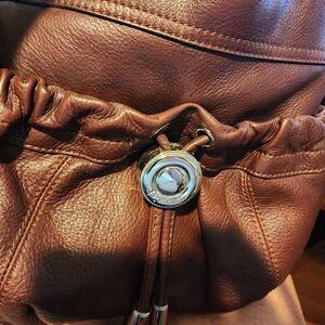 B Makowsky Brown Cross-Body Bag
